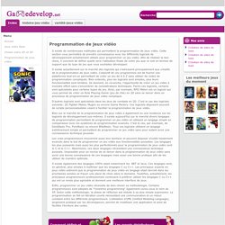 Programmation de jeux vidéo