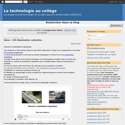 La technologie au collège: programme 6ème