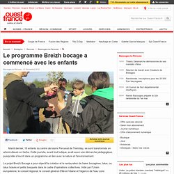 Le programme Breizh bocage a commencé avec les enfants , Bazouges-la-Pérouse 02/11/2012