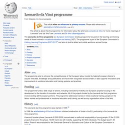 Leonardo da Vinci programme