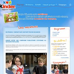 Programme - Kinder pour l'enfance
