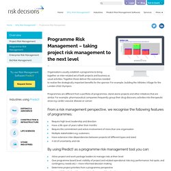 Programme Risk Management - Risk Decisions