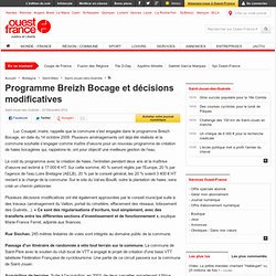 Programme Breizh Bocage et décisions modificatives , Saint-Jouan-des-Guérets 24/12/2012
