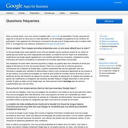 Programme des revendeurs : Google Apps