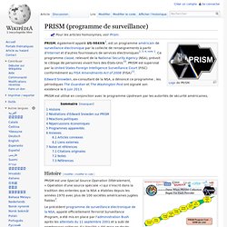 PRISM (programme de surveillance)