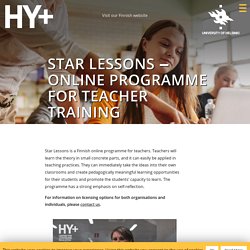 Star Lessons ‒ Online Programme for Teacher Training - HY+ Global Services
