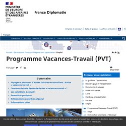 Programme Vacances-Travail (PVT)