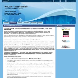 Programme W3Café - accessibilité Paris