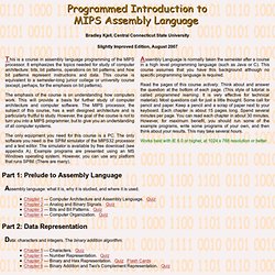 Programmed Introduction to MIPS Assembly Language - StumbleUpon