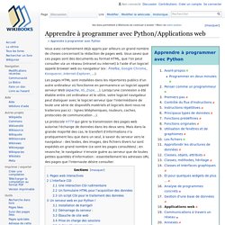 Apprendre à programmer avec Python/Applications web — Wikilivres