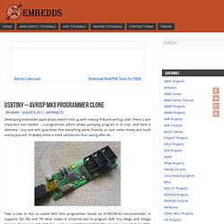 USBTiny – AVRISP MKII programmer clone