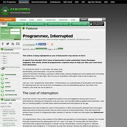 Features - Programmer, Interrupted