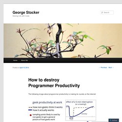 How to destroy Programmer Productivity