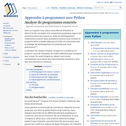 Apprendre à programmer avec Python/Analyse de programmes concrets