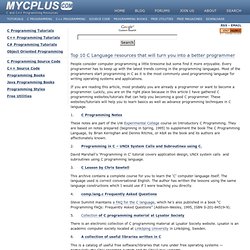 Top 10 C Language resources that will turn you into a better programmer