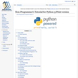 Non-Programmer's Tutorial for Python 3/Print version