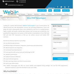 Hire PHP Developer, Hire PHP Programmer
