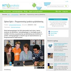 Sphero Sprk+ - Programmering i praksis og dybdelæring.