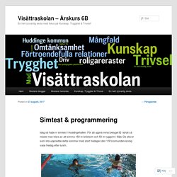 Visättraskolan – Årskurs 6B