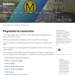 Mathome » Programmes de construction