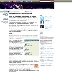 Click Essentials: Web browsers