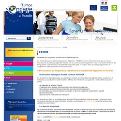 Europe en Picardie - FEDER - Programmes opérationnels européens