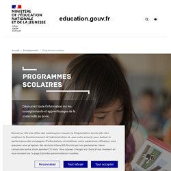 Ministère de l'Education Nationale et de la Jeunesse - Programmes scolaires