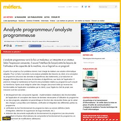 Analyste programmeur/analyste programmeuse