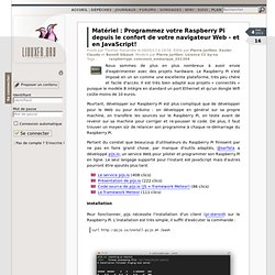 Programmez votre Raspberry Pi depuis le confort de votre navigateur Web - et en JavaScript!