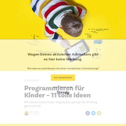 Programmieren für Kinder – 11 tolle Ideen - Coding Kids