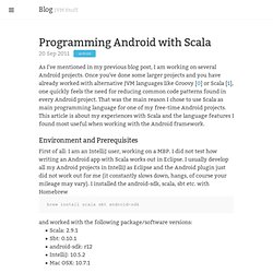 Programming Android with Scala