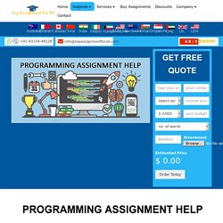 Programming Assignment Help Malaysia, UK, USA, Australia