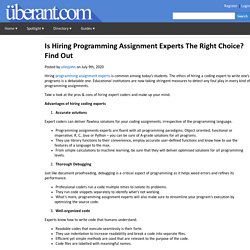 Is Hiring Programming Assignment Experts The Right Choice? Find Out