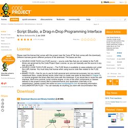 Script Studio, a Drag-n-Drop Programming Interface. Free source