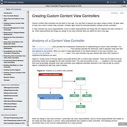 View Controller Programming Guide for iOS: Custom View Controllers