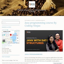 Java programming course By Coding Ninjas – Coding Ninjas-Online Programming Classes