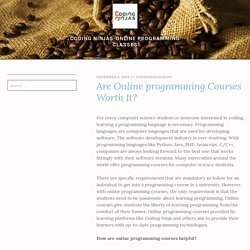 Are Online programming Courses Worth It? – Coding Ninjas-Online Programming Classes
