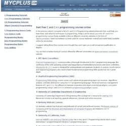 Best free C and C++ programming courses online