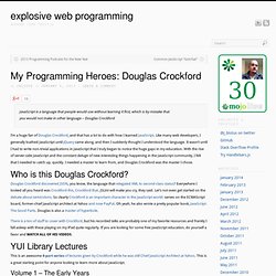 My Programming Heroes: Douglas Crockford