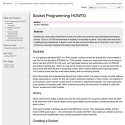 Socket Programming HOWTO — Python 3.5.2 documentation