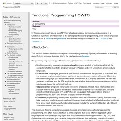 Functional Programming HOWTO — Python 3.9.0 documentation