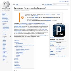 Processing (programming language)