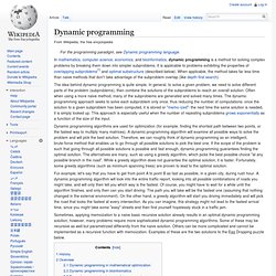 Dynamic programming