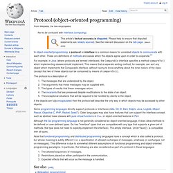 Protocol (object-oriented programming)