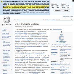 Wikipedia - C Language