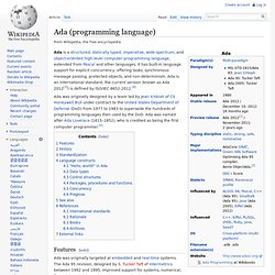 Ada (programming language)