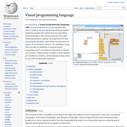 Visual programming language
