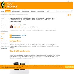 Programming the ESP8266 (NodeMCU) with the Arduino IDE