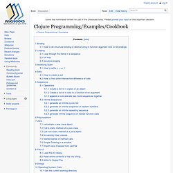 Clojure Programming/Examples/Cookbook