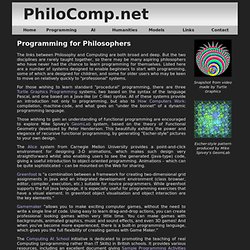 Programming for Philosophers